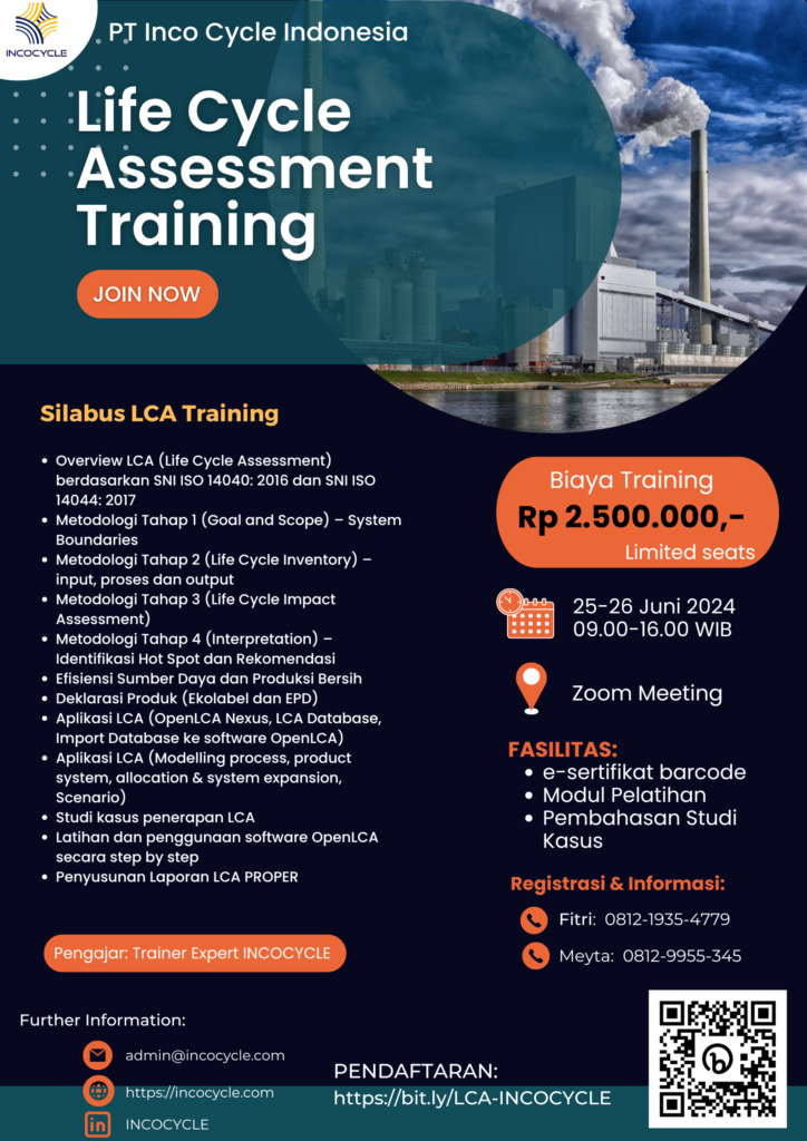 Pelatihan Life Cycle Assessment Lca Juni 2024 Incocycle